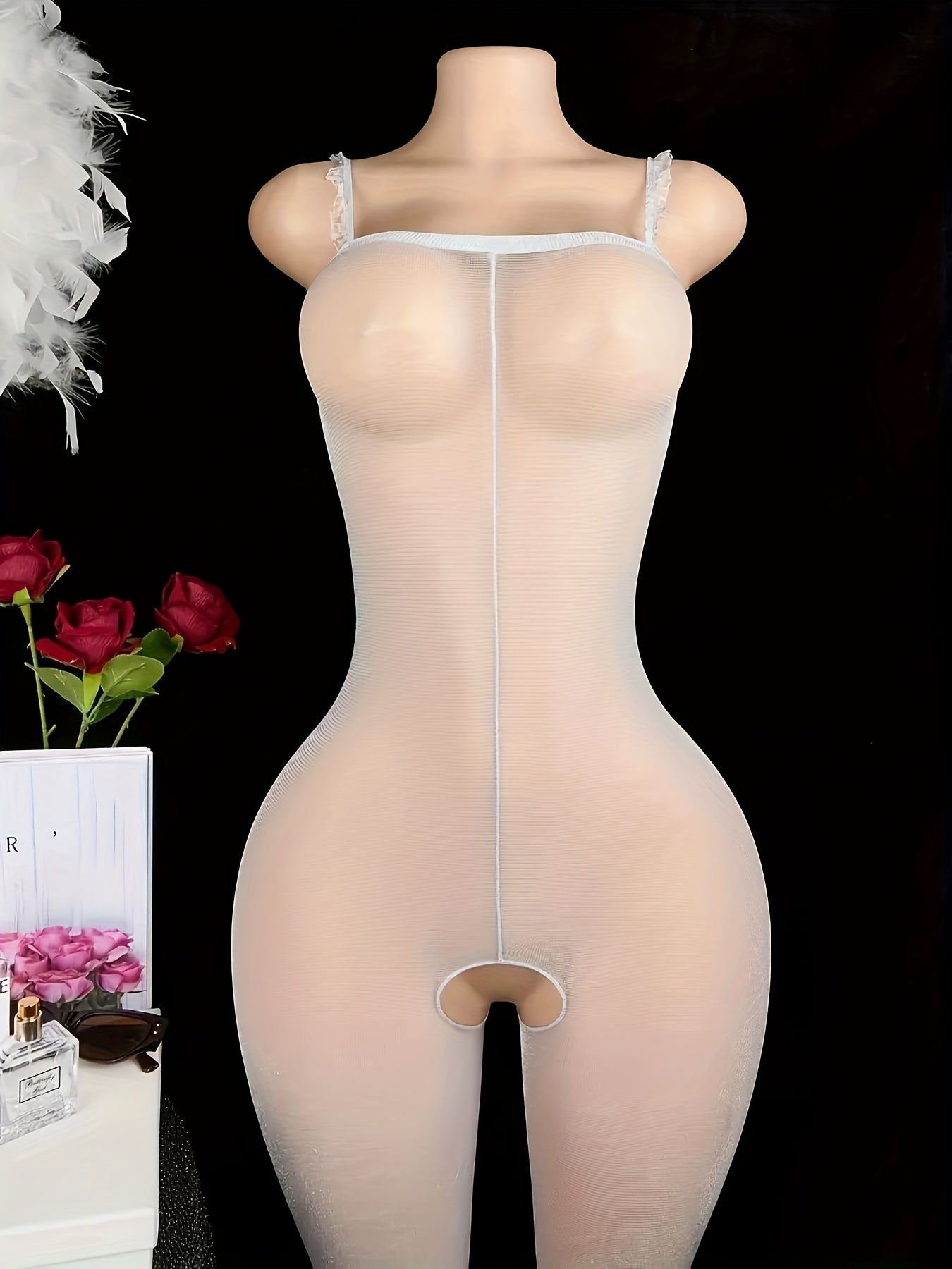 Women's Erotic Lingerie and Jumpsuits Satin Lace Sexy Nightwear for Adults