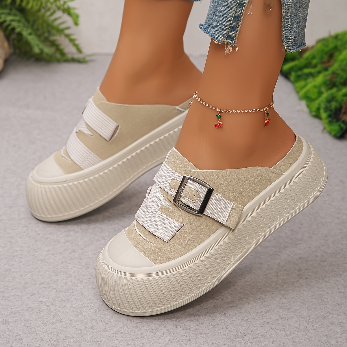 Женские балетки с толстой подошвой для весны и лета