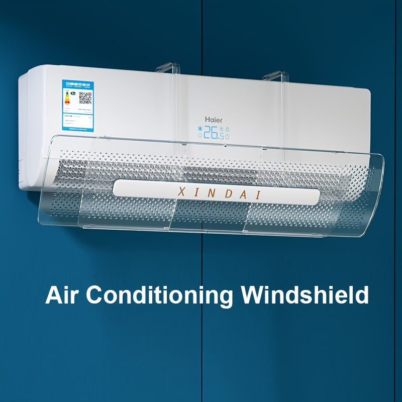 Universal Fit Plastic AC Baffle Redirects Air Flow No-Drill Adjustable Wind Deflector