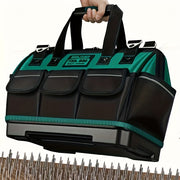 Waterproof Green Canvas Tool Bag with Reflective Strips