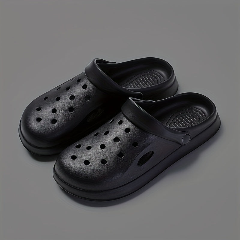 EVA однотонные сабо плоские нескользящие дышащие с полой конструкцией для дома, сада, пляжа