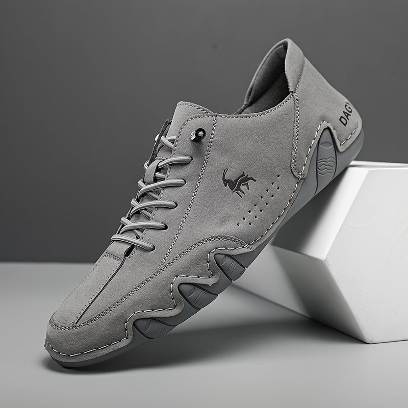 Men's Plus Size Casual Sneakers Microfiber Uppers Breathable Lace-Up All-Season