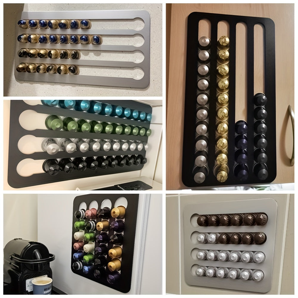 Rotating Coffee Capsule Holder Rack with 24/40 Shelves for Nespresso Pods