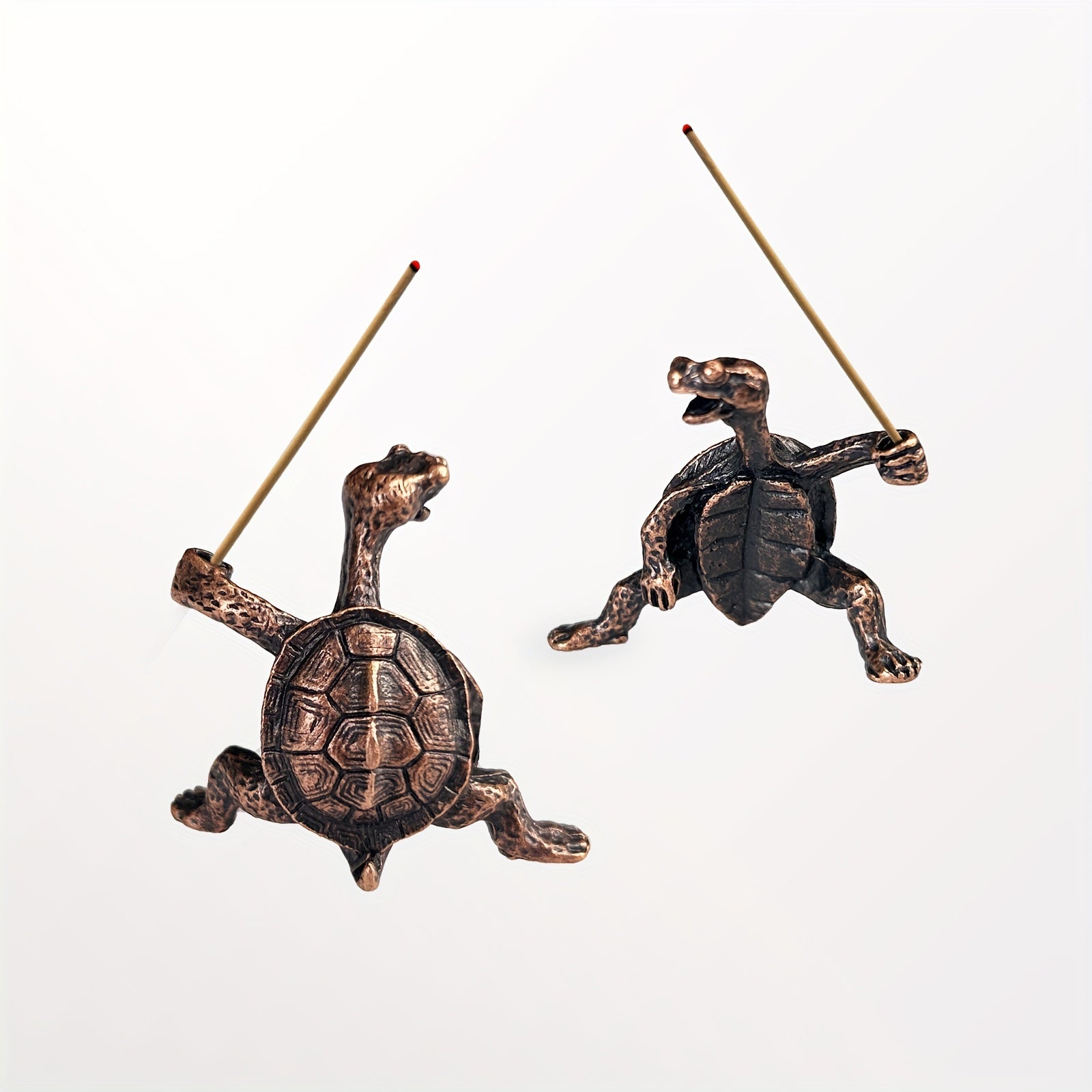 Mini Turtle Incense Holder for Home Decor Small Ceramic Tabletop Accessory