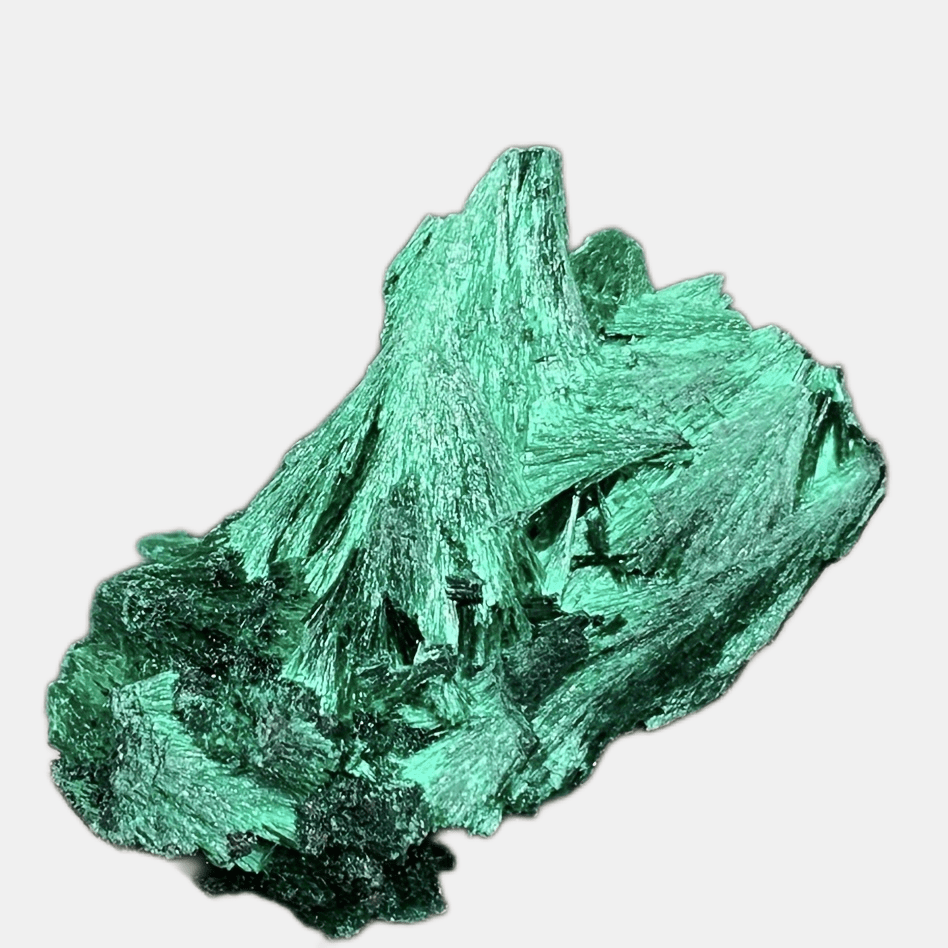 Muestra de piedra de malaquita natural para decoración del hogar y diseño de interiores