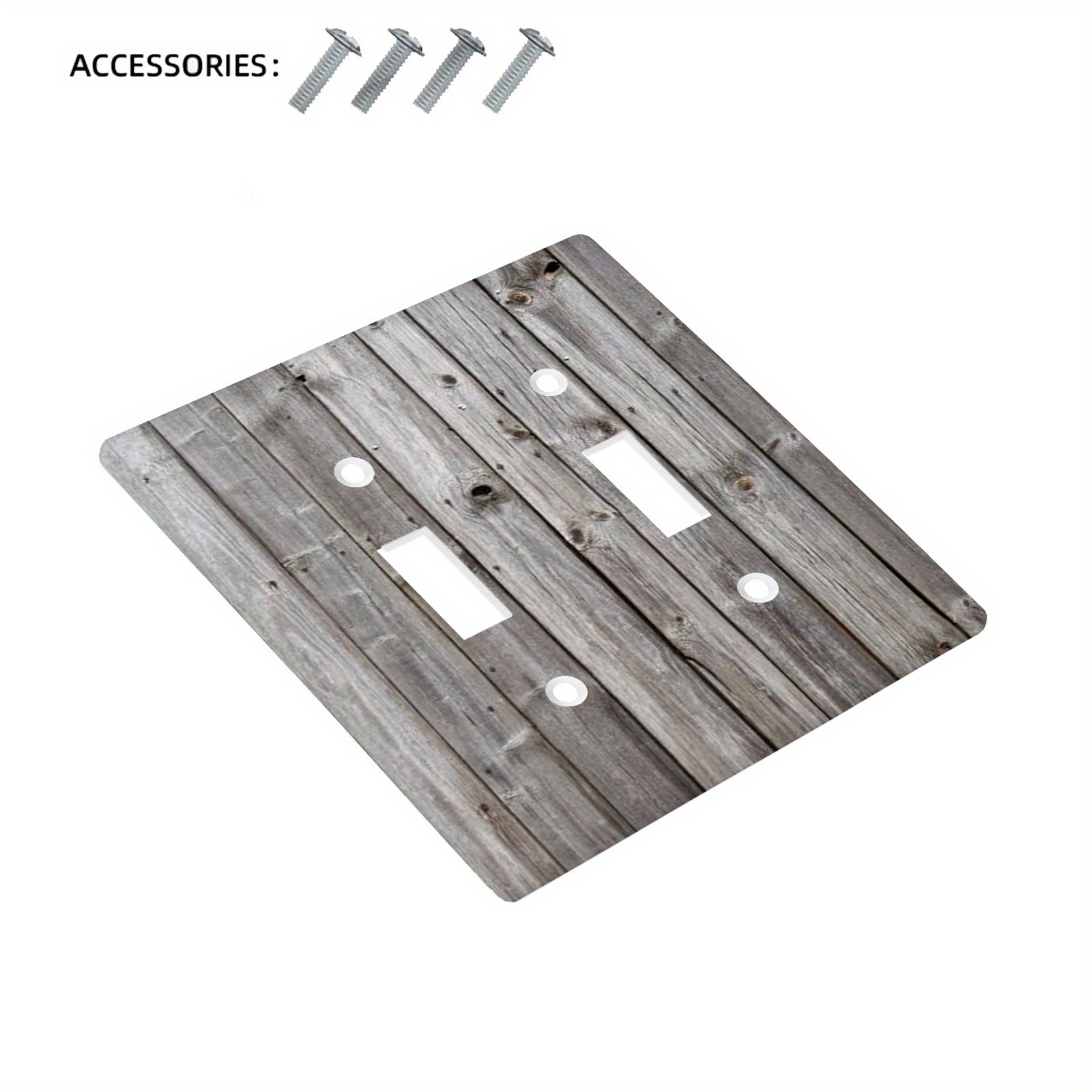 Продаются упаковками по одной штуке, декоративные деревянные настенные пластины для выключателей и розеток доступны в стилях на 1 или 2 гнезда.