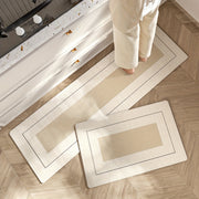 Non-Slip Stain-Resistant Polyester Kitchen Rug Absorbent Easy to Clean