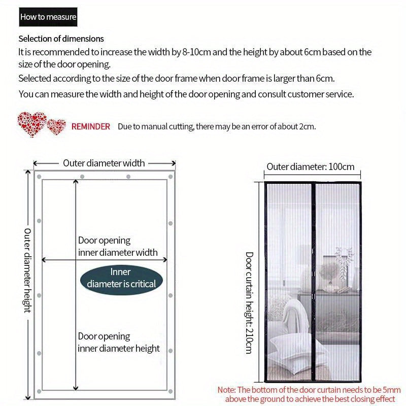 Летняя магнитная дверь-экран для вентиляции, против комаров, сетка от насекомых