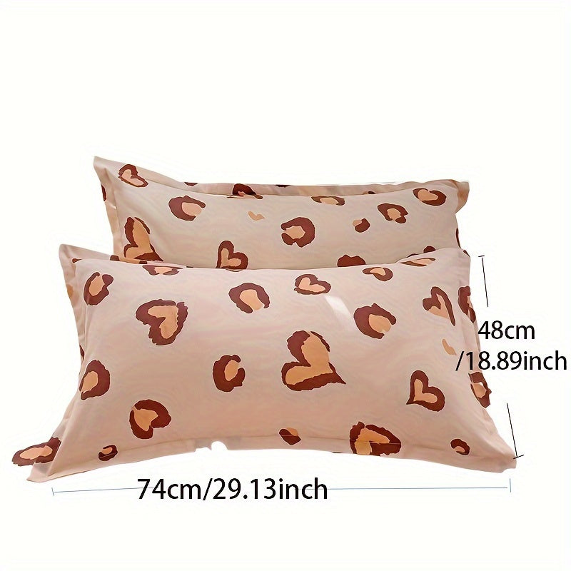 Fundas de almohada de algodón con aloe vera y cierre de sobre, patrón geométrico, lavables a máquina