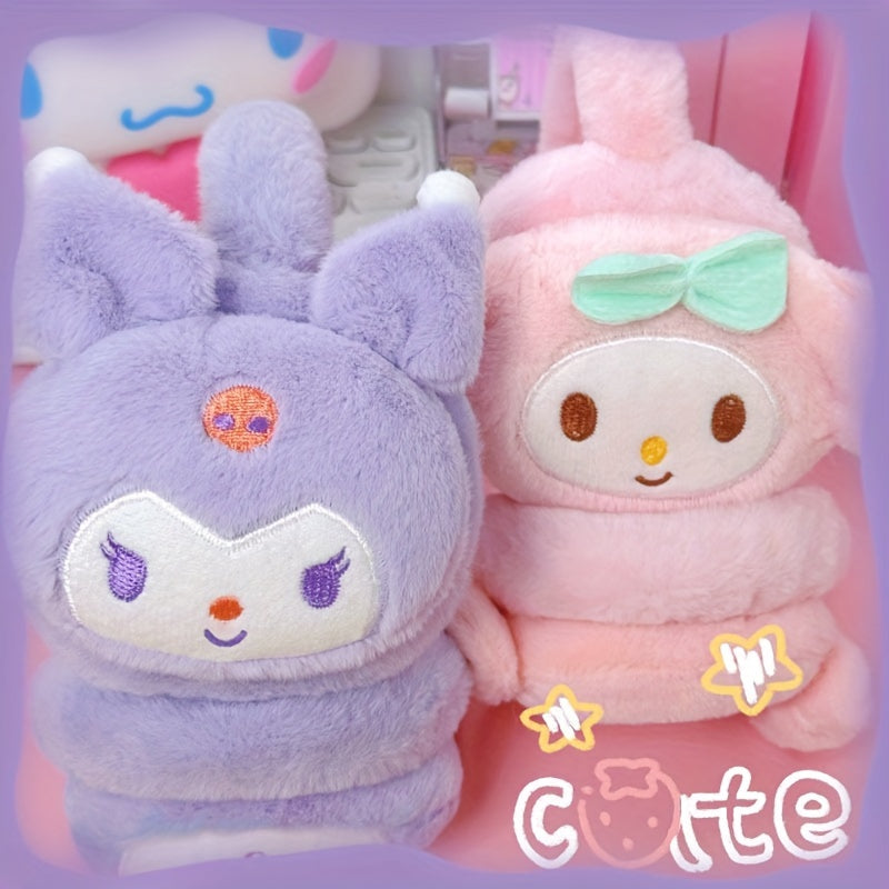 Pink White Purple Plush Earmuffs for Cold Weather Cozy Kawaii Winter Accessories