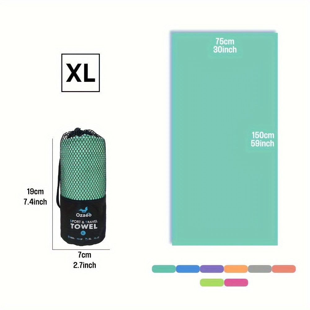 Microfiber Travel Towel Quick Dry Lightweight Sports Beach Hiking Yoga Golf Pickleball