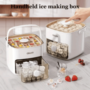 Portable Ice Maker Large Capacity Compact Square Ice Cubes for Home and Parties