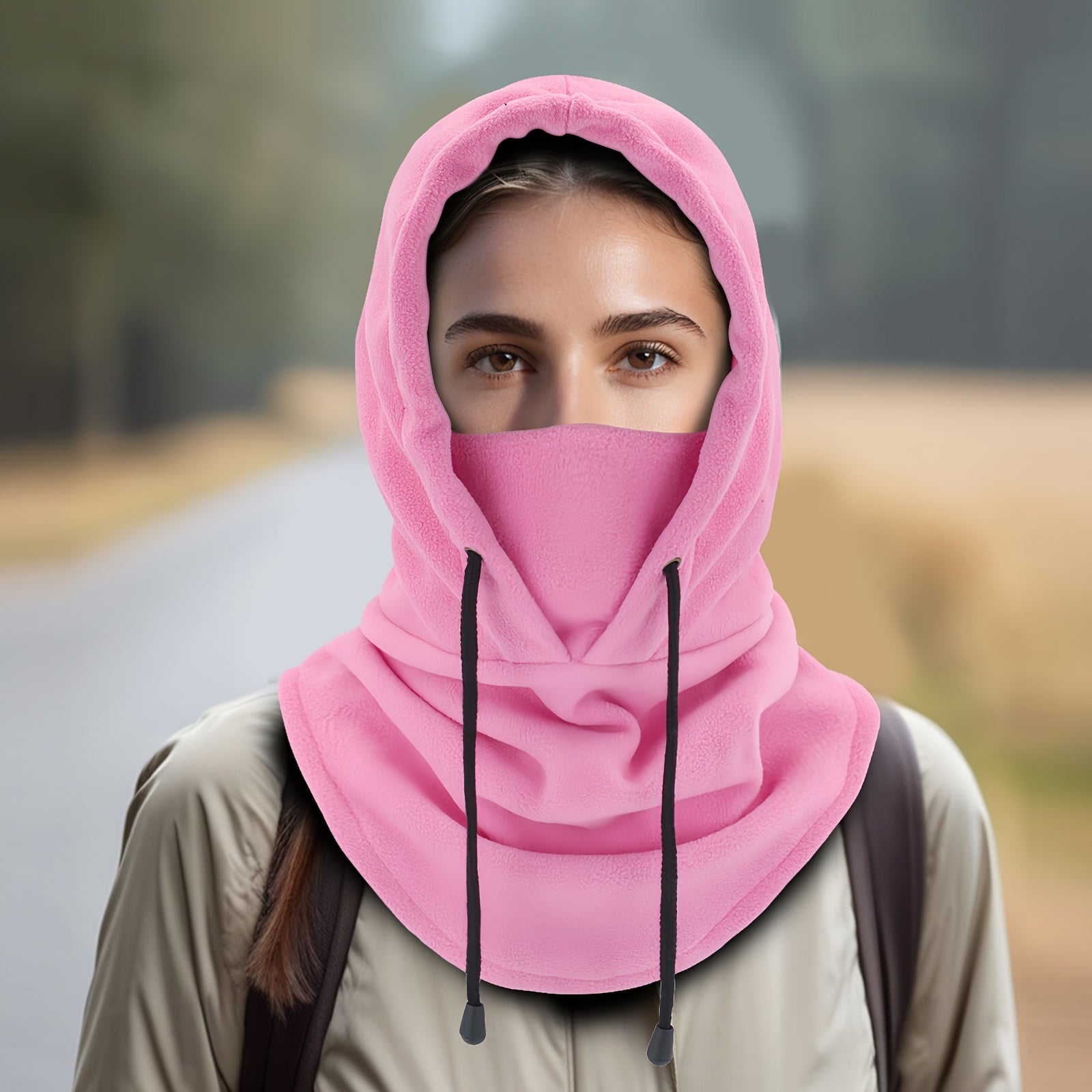 Zamonaviy Trikotaj Ayollar Qish Balaklava Boshligi - Qor va Velosiped Uchun Shamolga Qarshi va Issiq Bo'yin Gaiteri