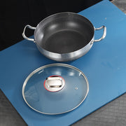 Ikki tomonlama asal to'ri dizayni bilan kumush rangli qovurish panasi