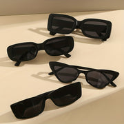 Set of 4 Unisex Cat Eye Rectangle Fashion Glasses Anti-Glare Plastic Frames Summer Sun Shades