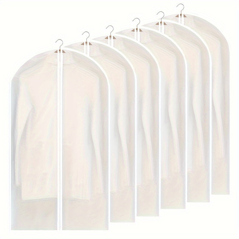 Transparent PEVA Garment Bag with Hanging Hook for Suit Dress Coat Storage