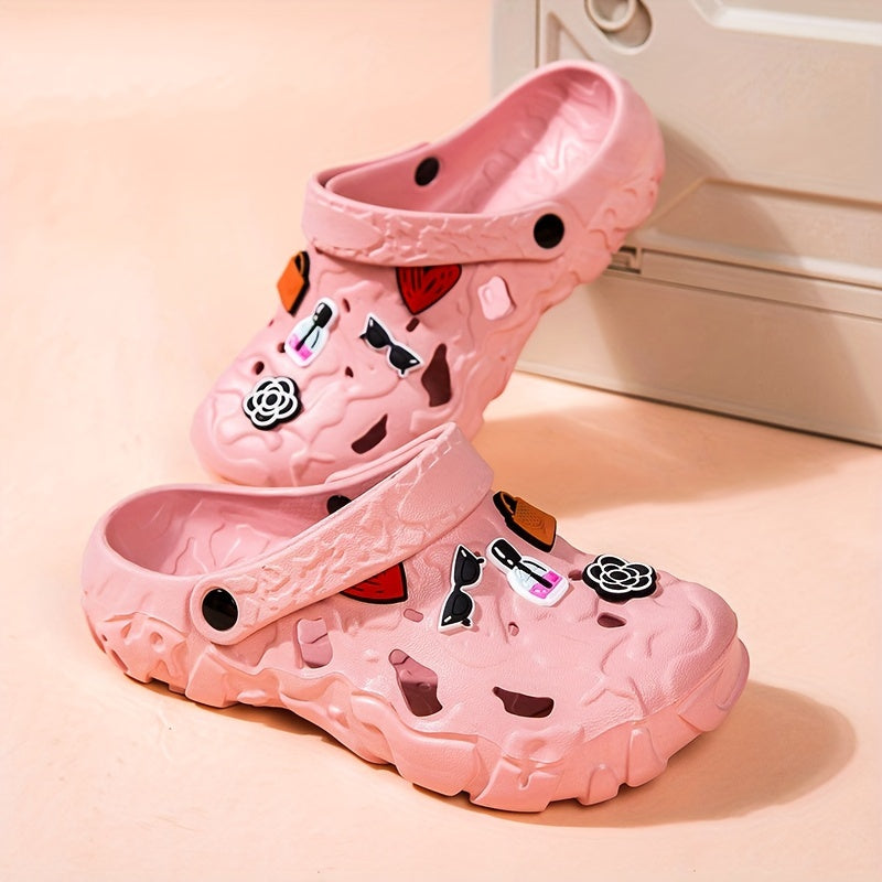 Women's Soft Breathable EVA Clogs Black Non-Slip Indoor Outdoor Shoes