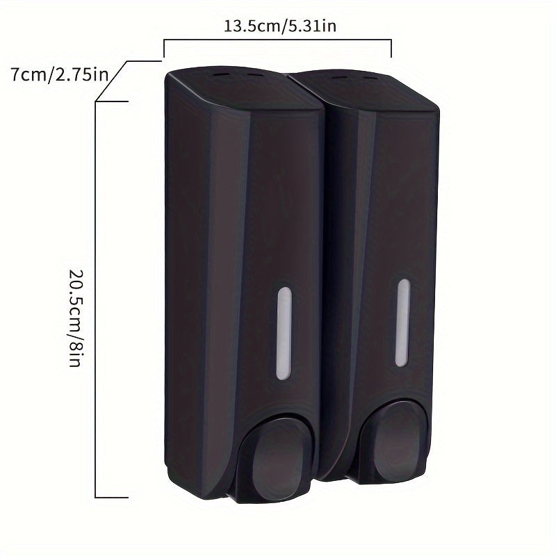 Wall-Mounted Soap Dispenser for Bathroom and Kitchen Storage, Plastic, Modern Design