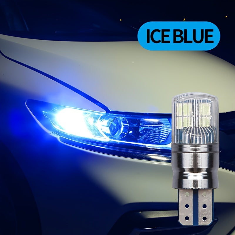 2pcs T10 W5W W16W LED Car Lights Dual-Color 3030 8SMD Canbus Error-Free