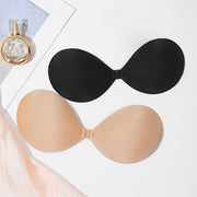 Women's Adhesive Push-Up Bras with Front Buckle and Nipple Covers Set