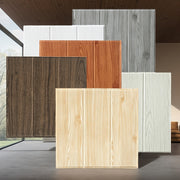 Self-Adhesive Wood Grain Wall Stickers 30pcs Washable Shapes and Stripes