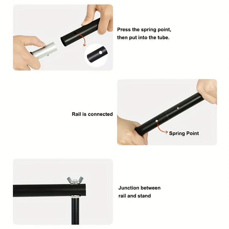 2x2M Iron Photography Studio Backdrop Stand Kit for Photo and Video Sessions