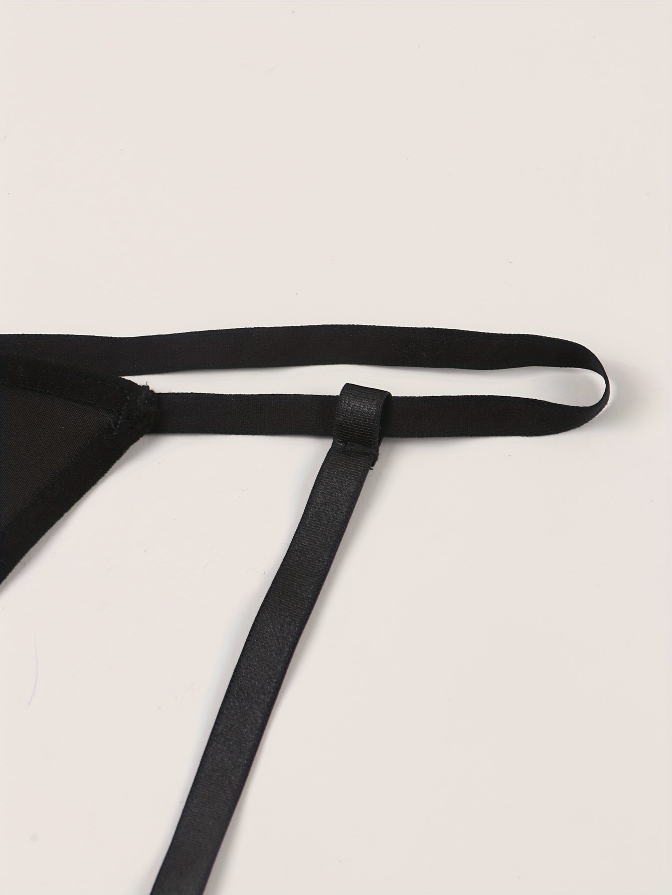 Women’s Black Cotton Thong Lingerie Sexy and Comfortable