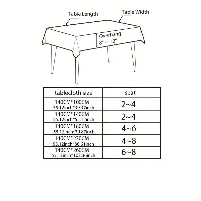 Mantel de lino con borlas, impermeable, resistente a manchas, lavable para bodas, fiestas y cenas
