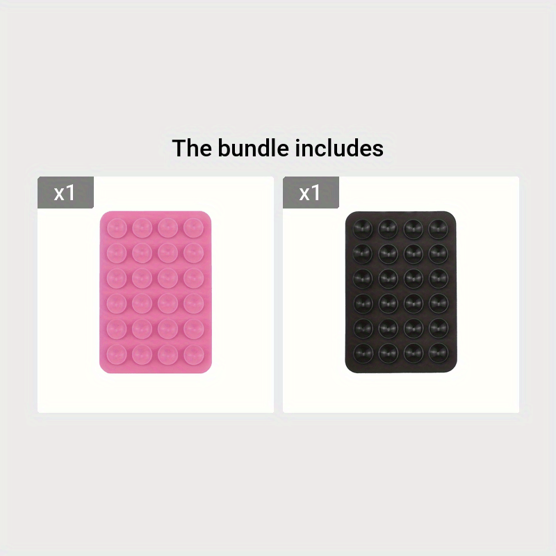 Silicone Phone Holder with Suction Cup for Hands-Free Selfies and Videos in 2 Colors