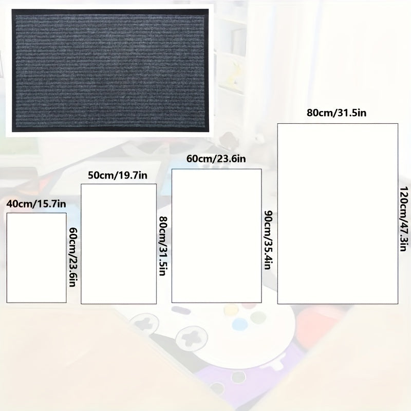 Chiziqli kirish matosi, sirpanmaydigan, bardoshli, ichki va tashqi foydalanish uchun, xush kelibsiz gilam