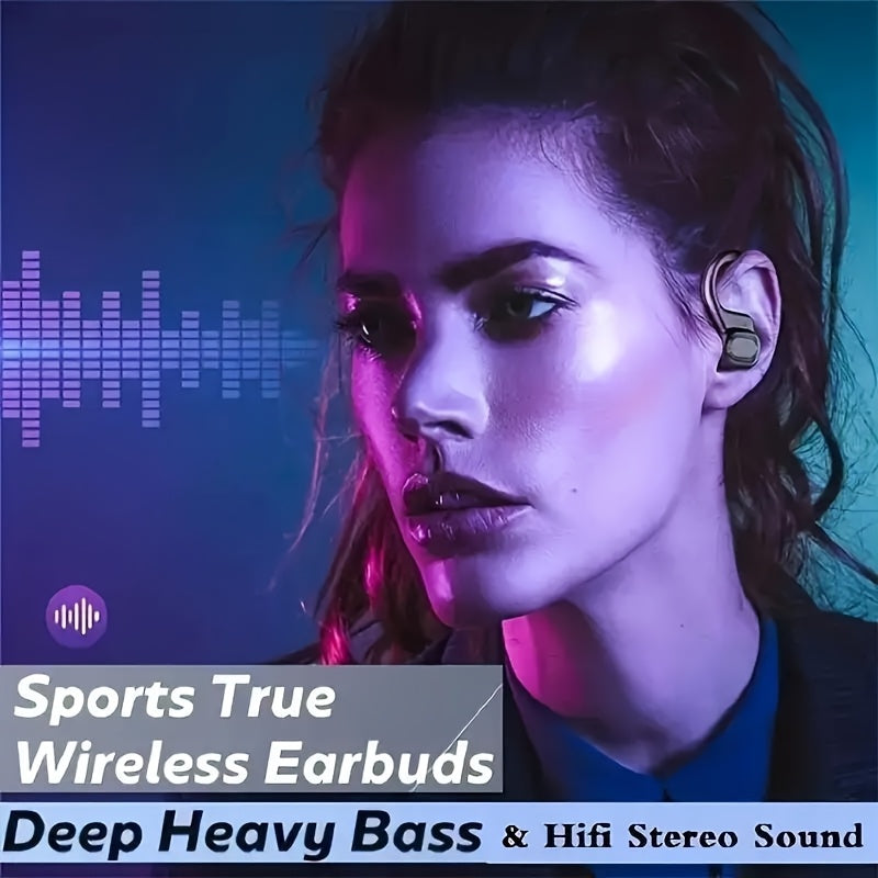 Wireless Sports Headphones with HD Microphone and LED Charging Box