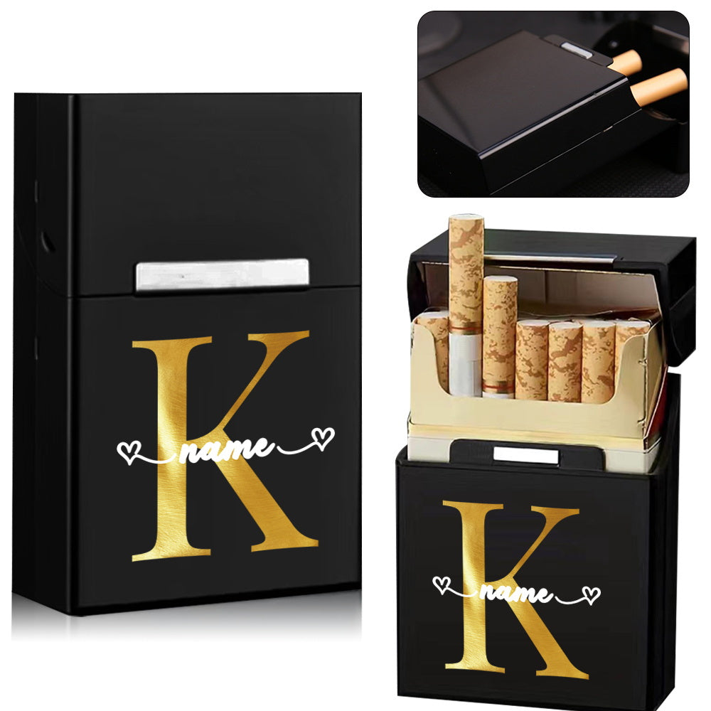 Personalized Metal Cigarette Case Water-Resistant Travel Organizer for Men