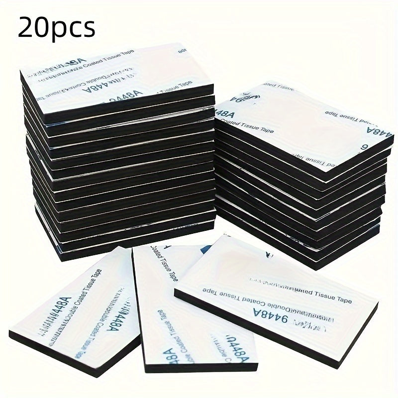 20 dona ikki tomonlama ko'pikli yopishqoq lenta, hammom aksessuarlarini o'rnatish uchun