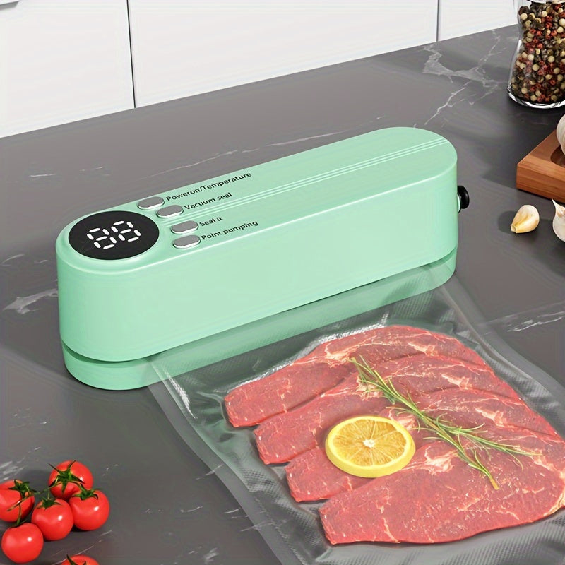 Vacuum Sealer with Inflation USB Rechargeable Strong Suction Reusable Bags
