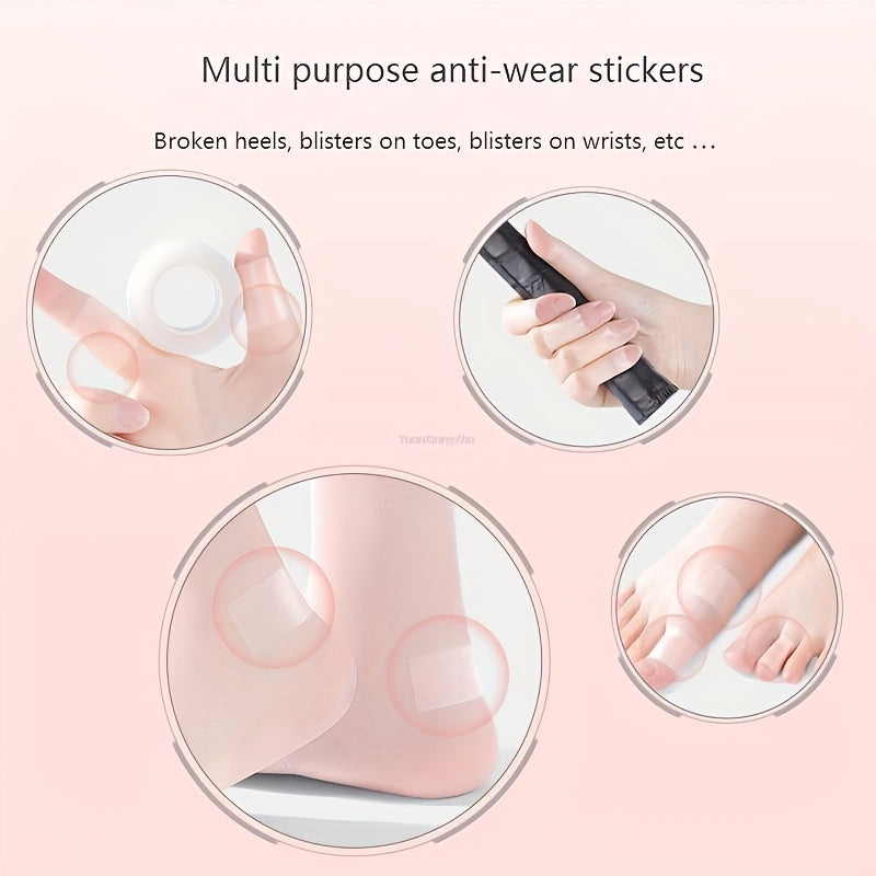 Unisex Transparent Gel Heel Patch Anti-Wear Foot Sticker