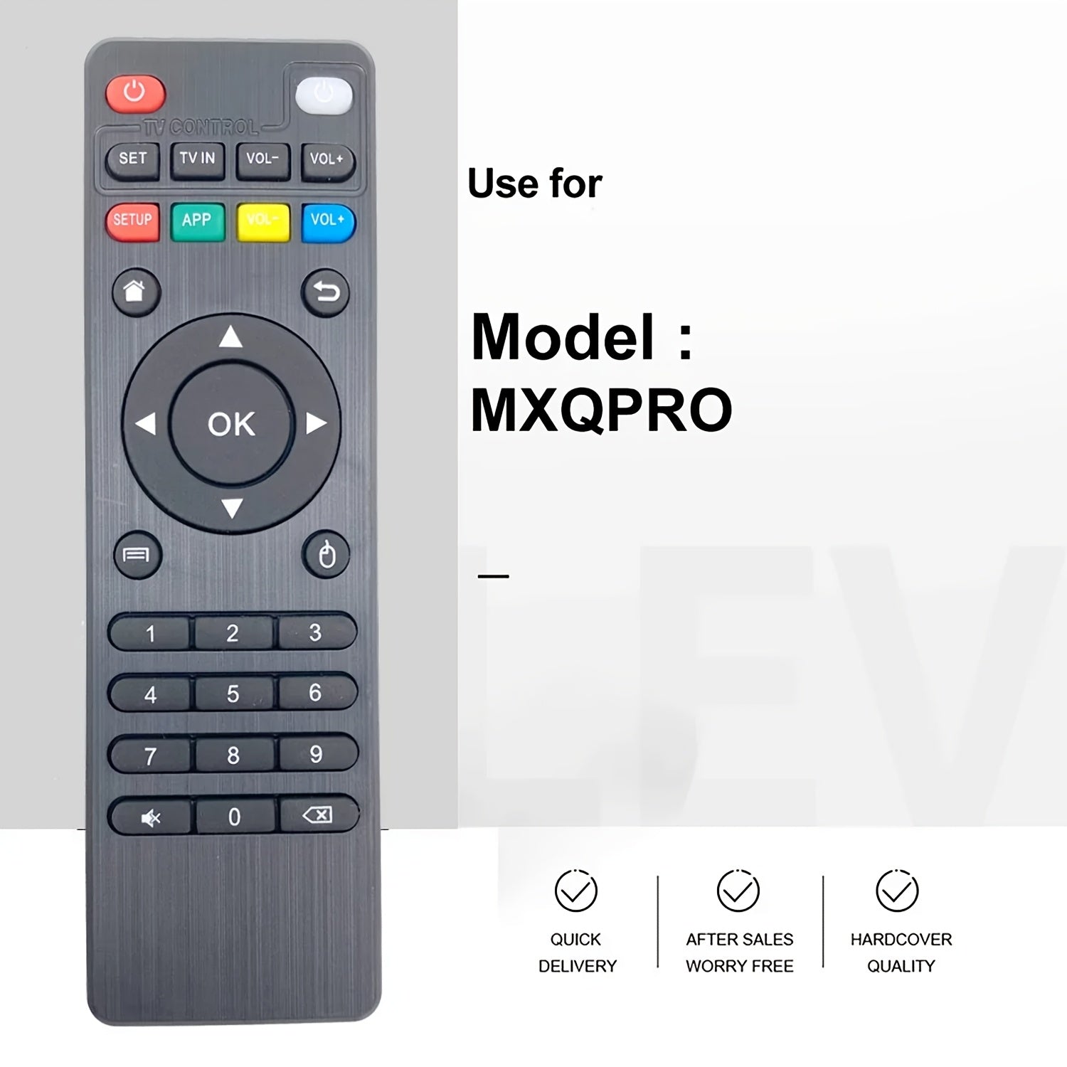 Universal Infrared Remote Control for Android TV Boxes Compatible with MXQ M8S T95 X96 H96