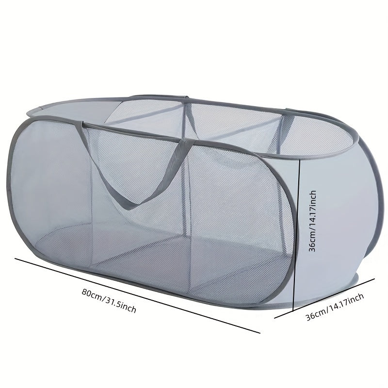 Laundry Bag with 2/3 Compartments for Adults and Children Durable Foldable Storage