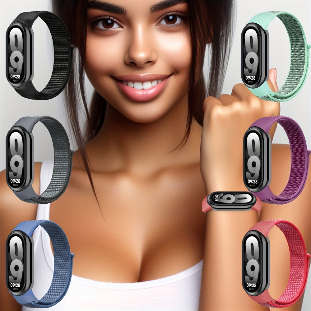 Nylon Watch Strap for Xiaomi Mi Band 9 8 Breathable Elastic Durable for Active Men Women