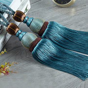 Hanging Decor Set with Two Light Luxury Tassel Balls and Binding Straps