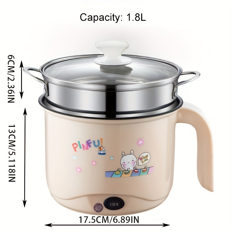 1.8L Electric Rice Cooker for Dorms Porridge Noodles Hot Pot AU Plug