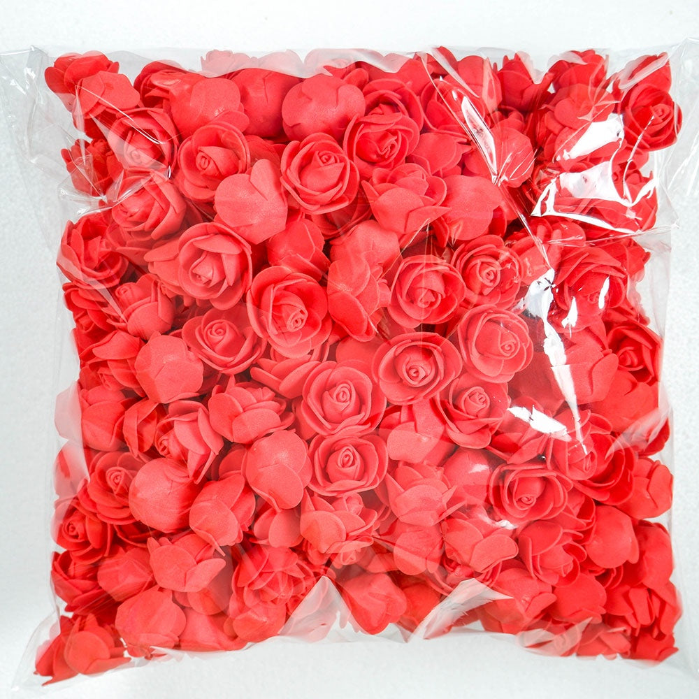 Artificial Foam Rose Flowers for Weddings Home Decor Scrapbooking Valentine's Day Gifts 50 Pack