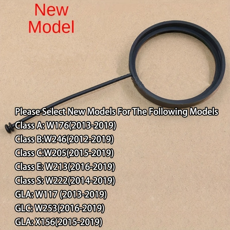 Universal Black Fuel Cap with Anti-Lost Rope for Car Fuel Tank