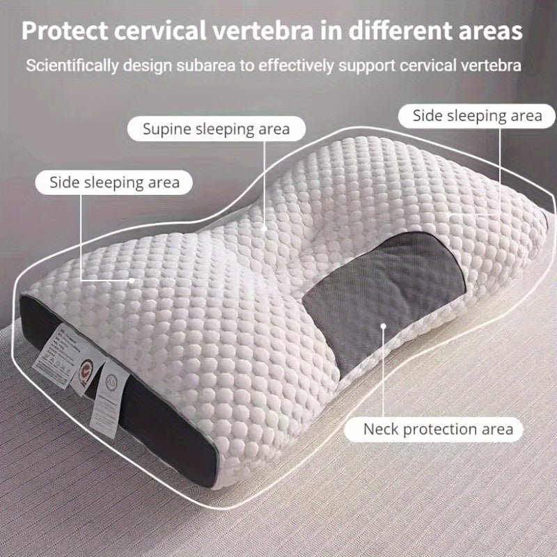 Cervical Support Pillow for Deep Sleep Side and Back Sleepers Memory Foam Washable