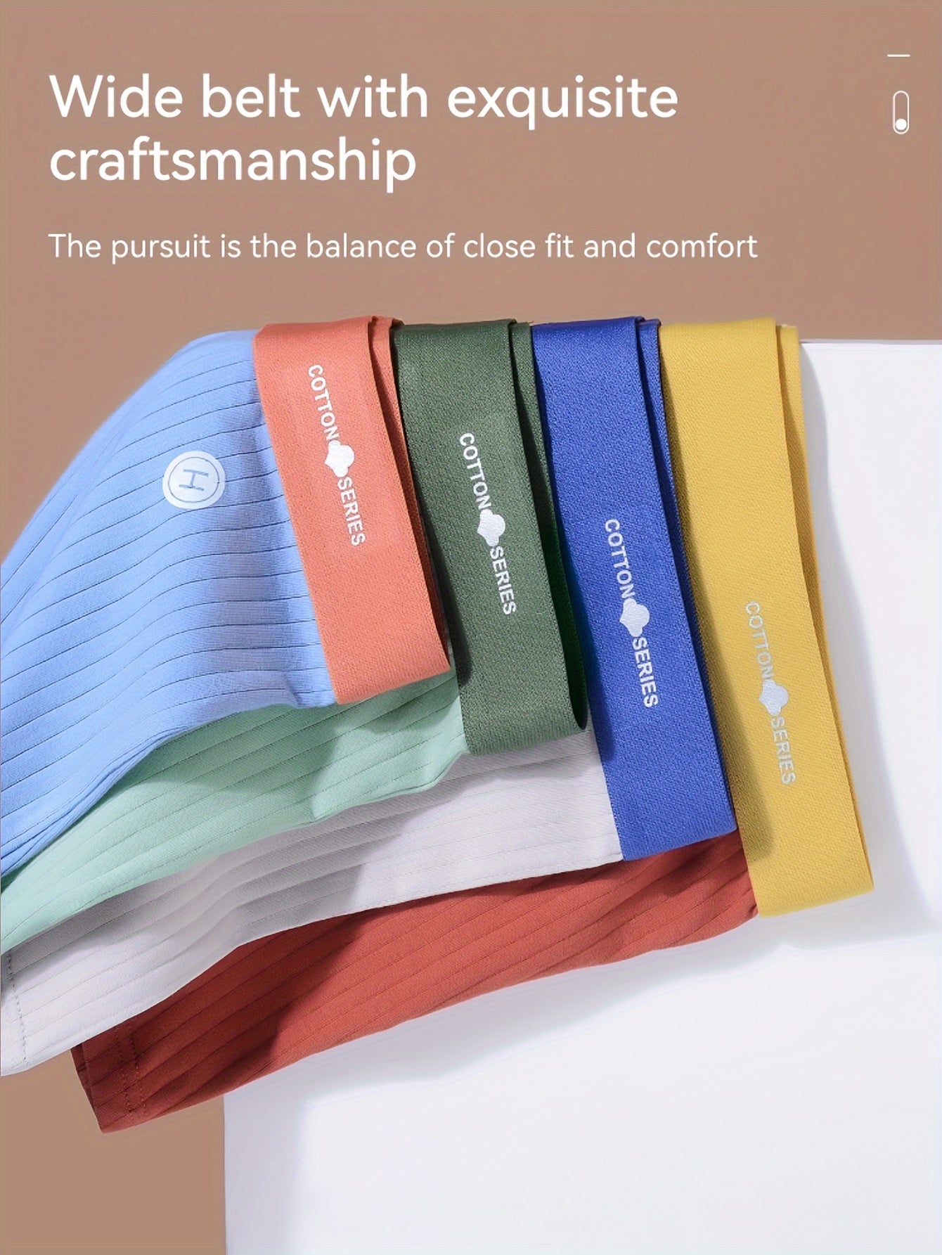 Men's Cotton Boxer Briefs 10 Pack with Elastic Waistband Sweat-Absorbent Color Block