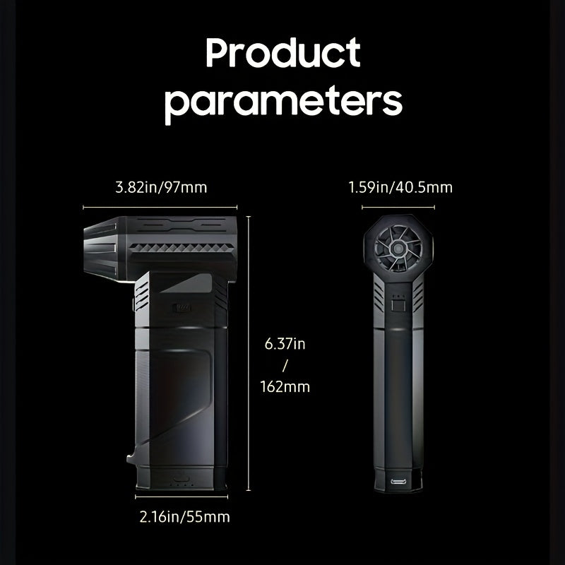 Портативный ручной турбонасос USB с перезаряжаемой батареей, регулируемая скорость