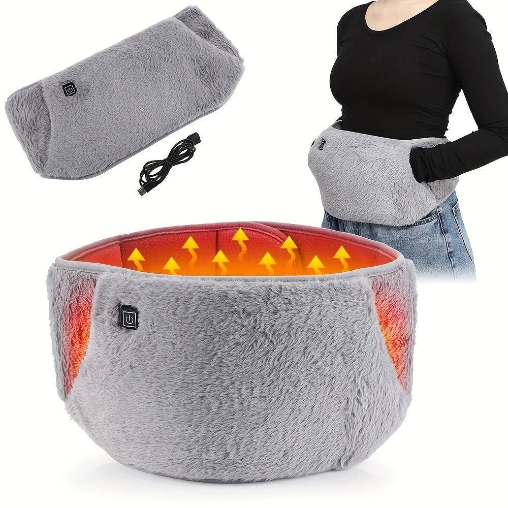 Electric Heating Belt for Waist USB-Powered Adjustable Temperature Indoor Use