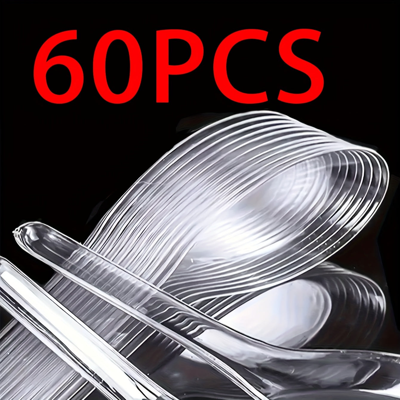 120-Pack Clear Plastic Dessert Spoons Disposable Utensils for Food Service and Events