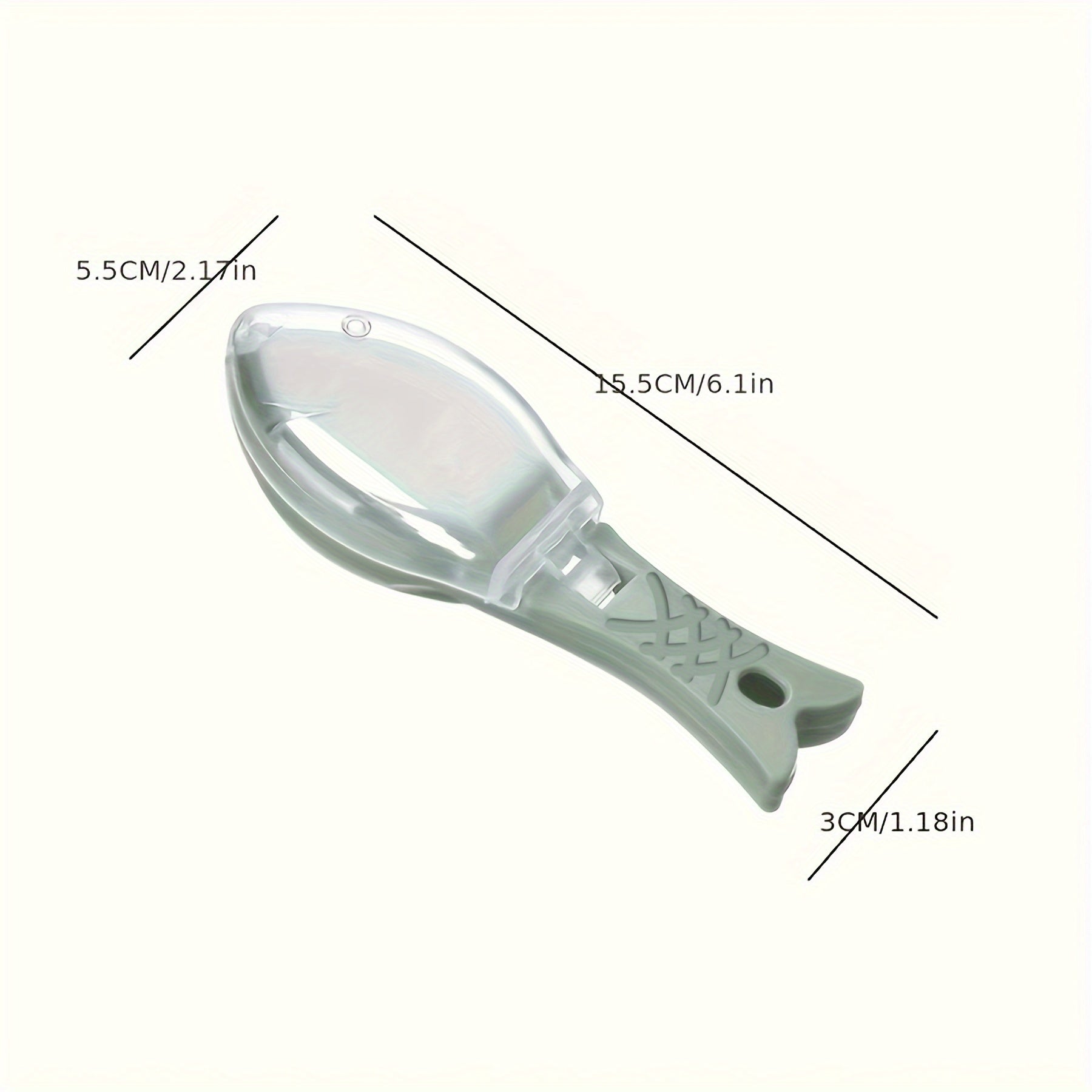 Plastic Fish Scale Remover Durable Fish Skin Brush Kitchen Seafood Tool