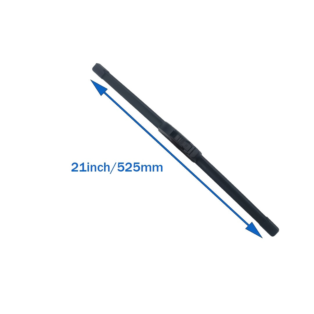 Universal Windshield Wipers with U/J Hooks Durable All-Season Rubber Blades
