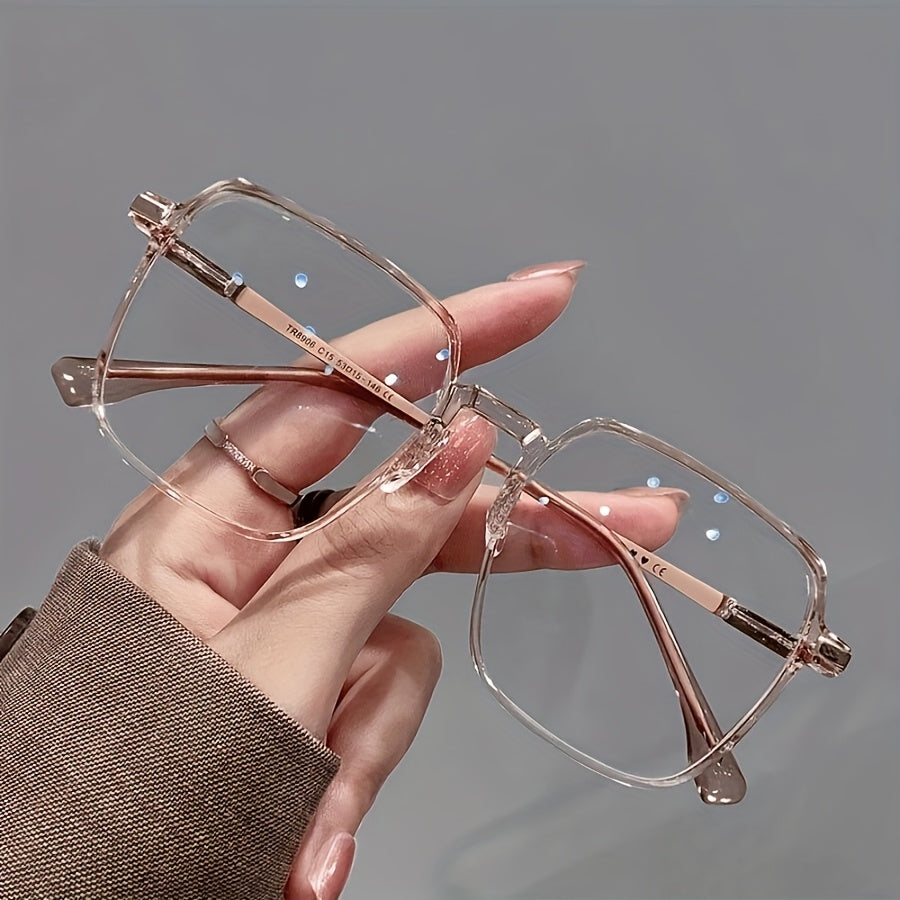 Women's Blue Light Blocking Glasses Square Frame Anti-Blue Light Spectacles